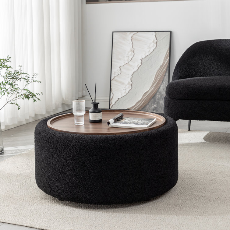 Ebern Designs Pietsch Round Coffee Table with Storage & Reviews | Wayfair